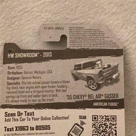 Hot Wheels ~ '55 Chevy Bel Air Gasser ~ HW Showroom ~ Set of 2 Black Gold - Picture 14 of 15